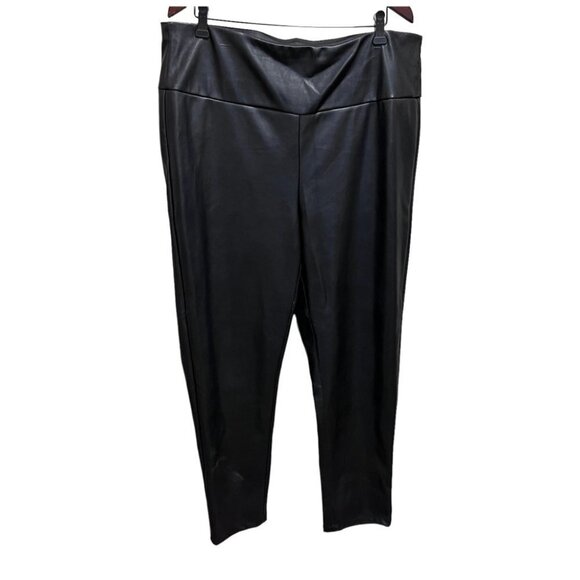 ADDITION Elle Love & Legend High Rise Faux Leather Leggings Size 18 - Picture 4 of 10